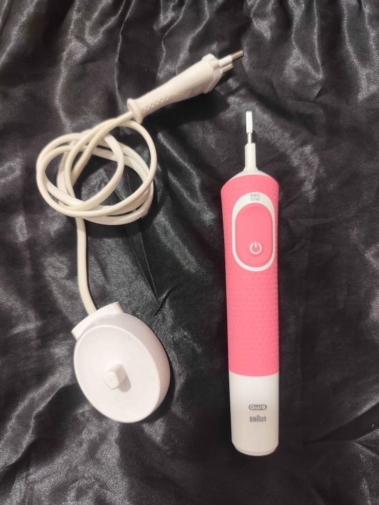 Oral-B Pembe Diş Fırçası Gövdesi ve Orijinal Şarj Cihazı (Type 3710) - 3