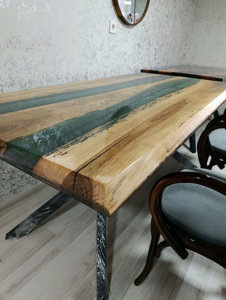CEVİZ AĞACI EPOKSİ MASA - 7