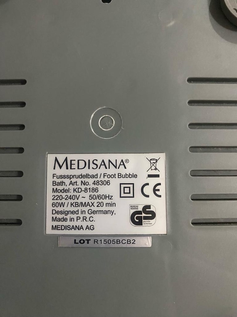 masaj cihazı Medısana ıslak/kuru ayak Spa ve Masaj cihazı - 7