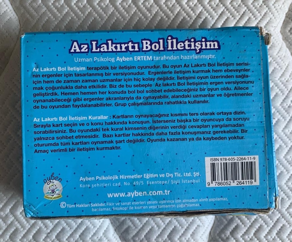 AZ LAKIRTI BOL İLETİŞİM Ergen gocuklär için Terapötik Etkinlik 13+ - 3