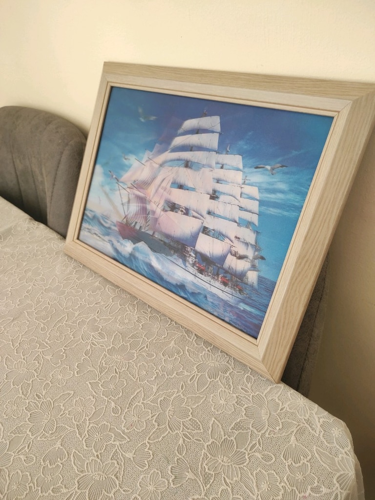 Denizcilik Temalı Vintage Deniz Manzarası Tablo - 4