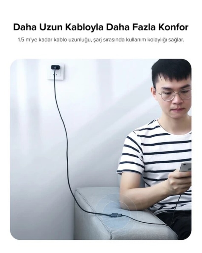 UGREEN USB 2.0 Uzatma Kablosu Siyah 1.5 Metre - 5