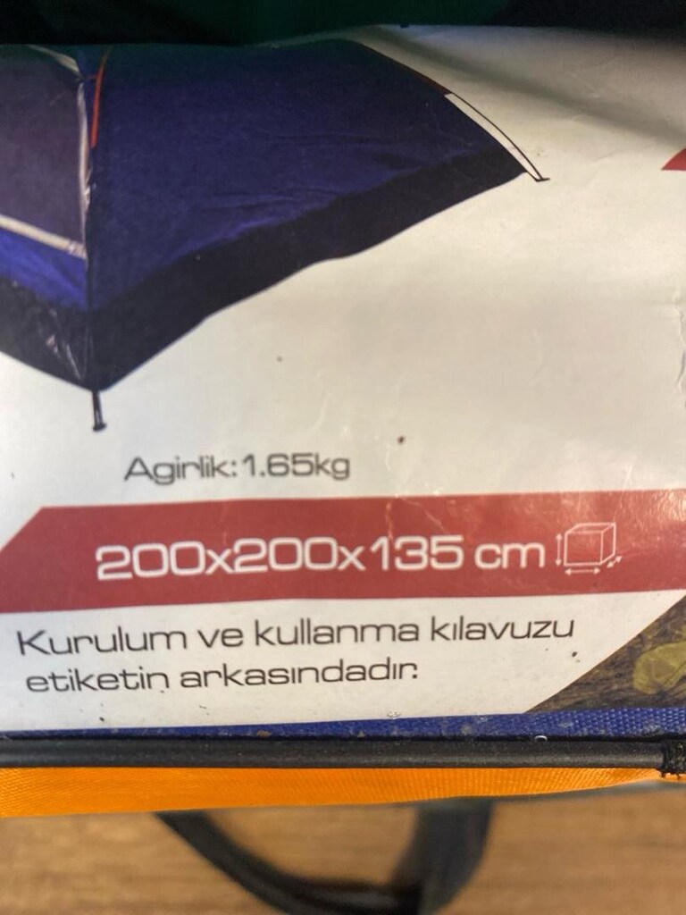 kamp çadırı 4 kişilik 200x200 ölçüleri - 3