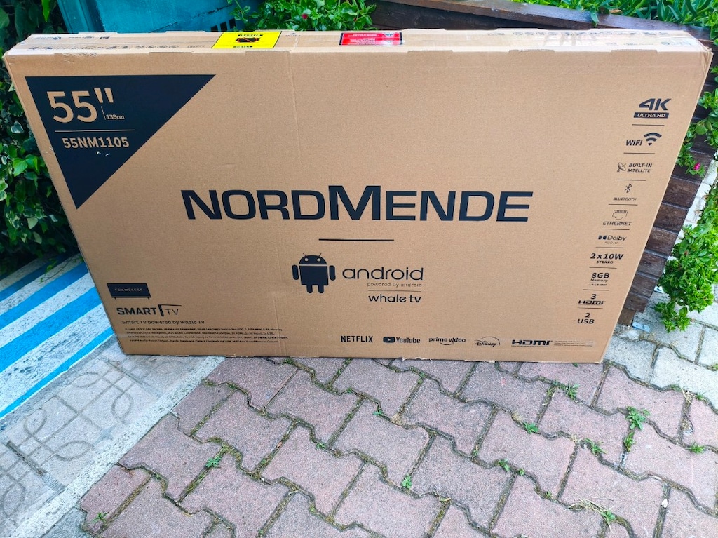 sıfır açılmamş ambalajında 2 yıl garantili nordmende 55 inç android TV - 10