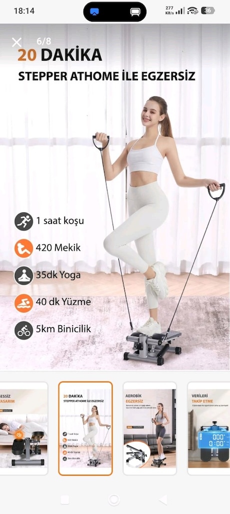 Mini stepper Egzersiz Aleti - 6