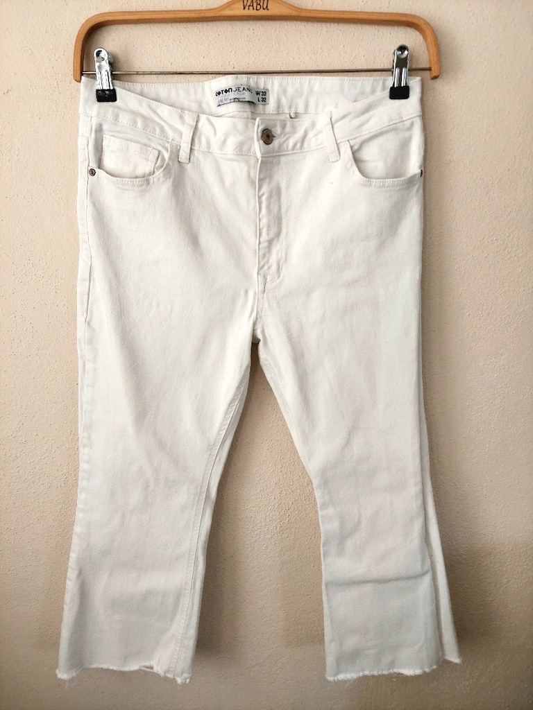 Koton victoria Beyaz Flare Jean Pantolon - 2