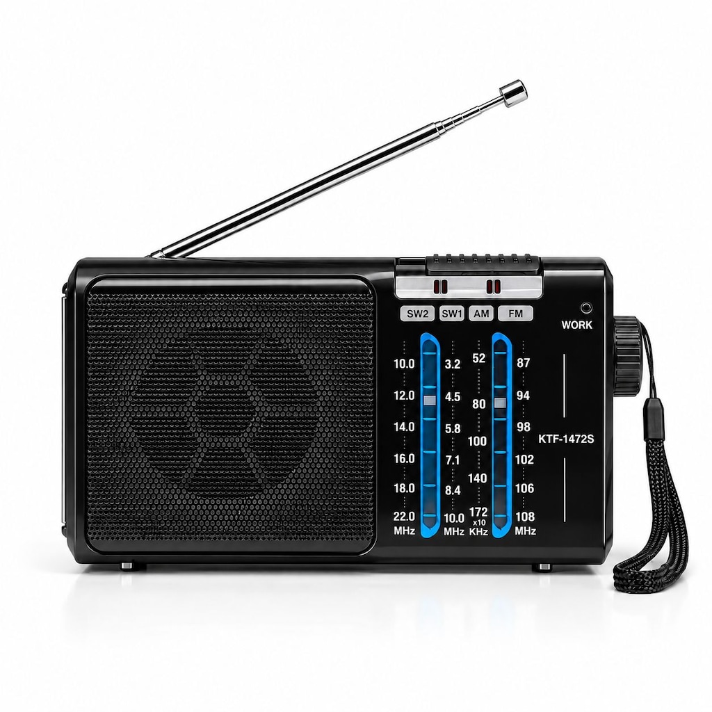 KTF-1472S Solar Şarjlı 4 Band Radyo FM AM SW1 SW2 El Fenerli - 8