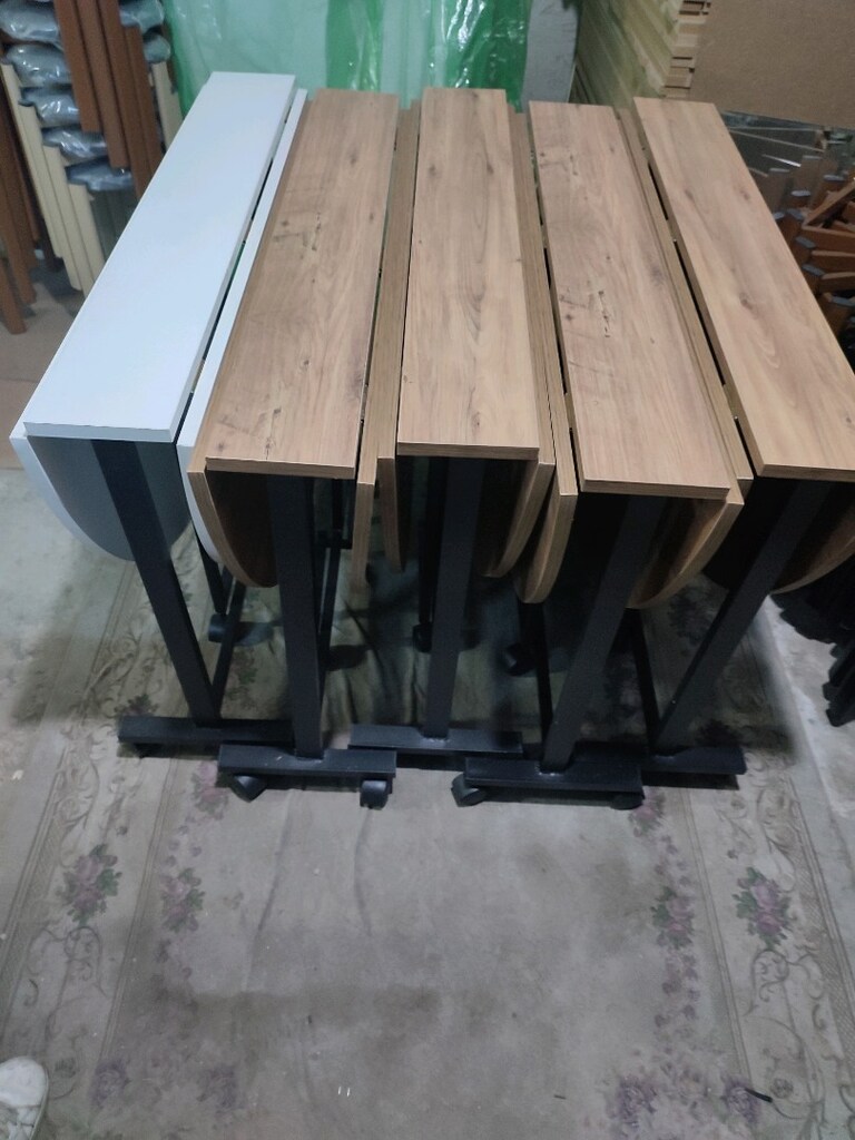 Okey masası tekerlekli Atlantik çam MDF 118cmx102cm yüksekliği 74cm - 5