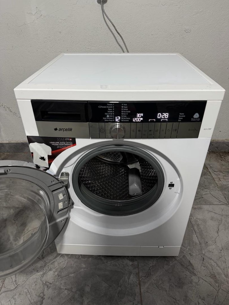 Arçelik 9 kg 1200 devir çamaşır makinası tertemiz - 3
