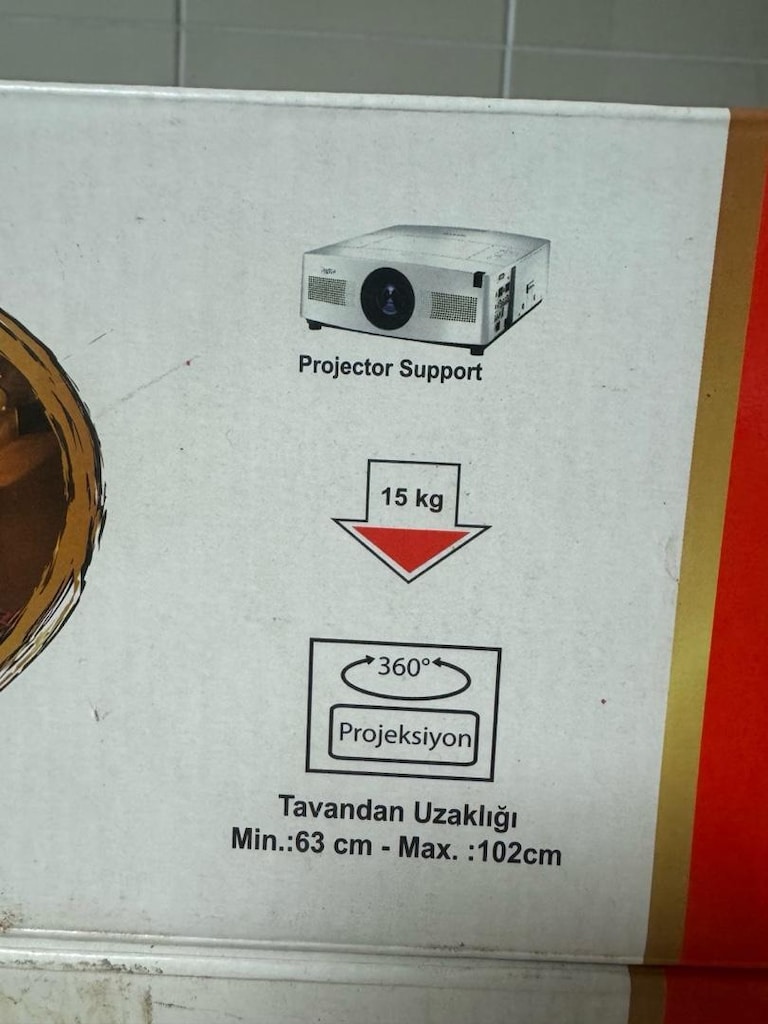 Everest PRJ-187 Universal Projeksiyon Tavan Asma Aparatı (Sıfır) - 5