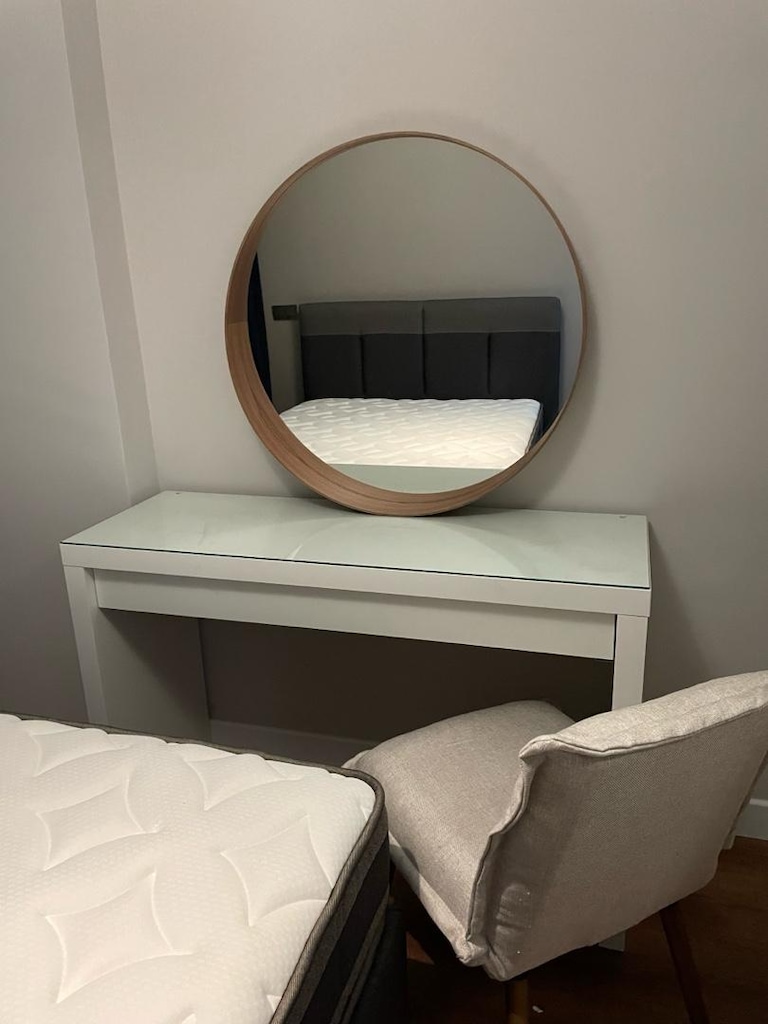 ikea makyaj masası, aynası ve sandalyesi takım - 4