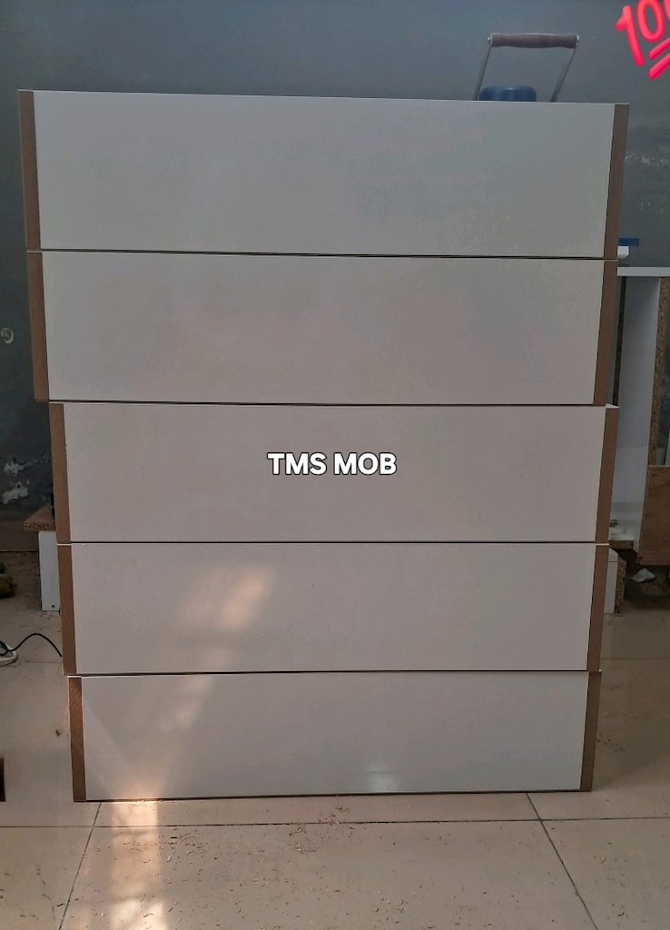 Şifonyer Mdf 3 açılır teleskopik ray Büyük Ebat 150x80x55cm herrenk - 2