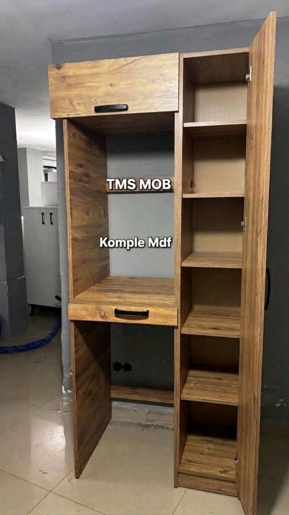 Dolap Banyo dolabı Mdf Çamaşır makinesi kurutma makinesi dolabı - 2