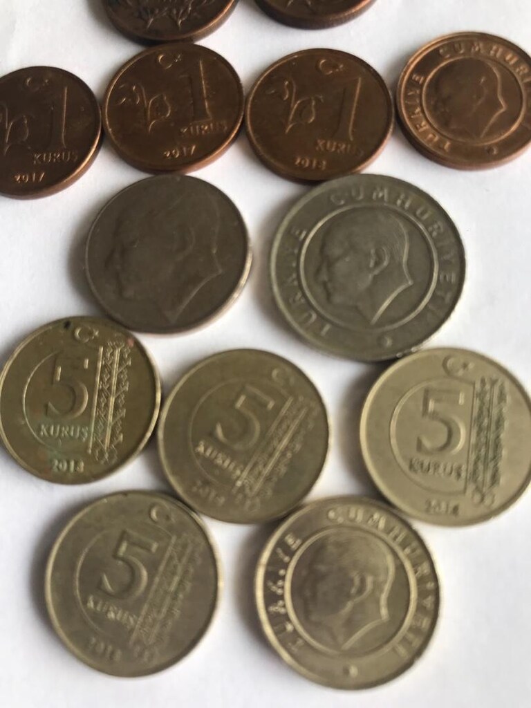 kolleksiyonluk eski madeni paralar liralar kuruşlar - 6