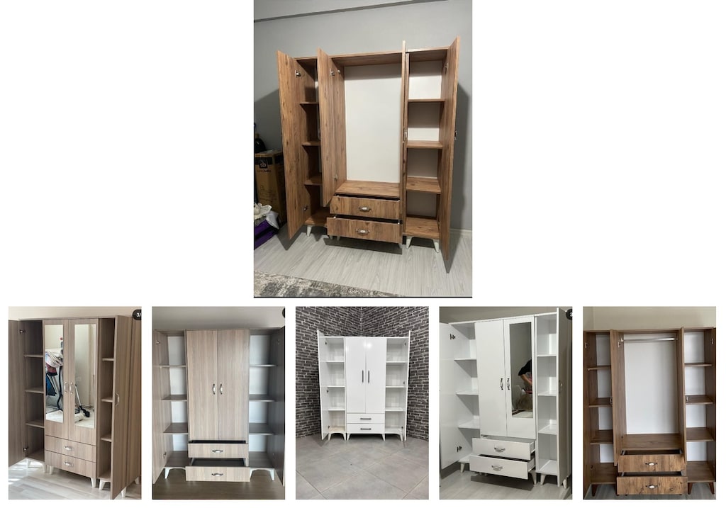 4 kapaklı elbise dolabı wenvgqohhf - 6