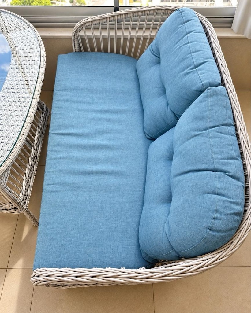 Tertemiz 4 Kişilik Rattan Balkon Takımı | Cam Masalı - 4