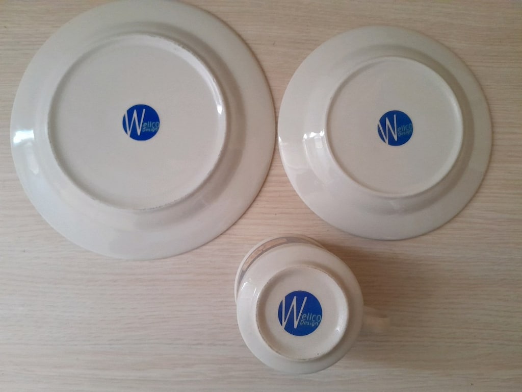 Wellco Design Alman Porseleni 3 Kişilik Kahve Seti (9 Parça) - 4
