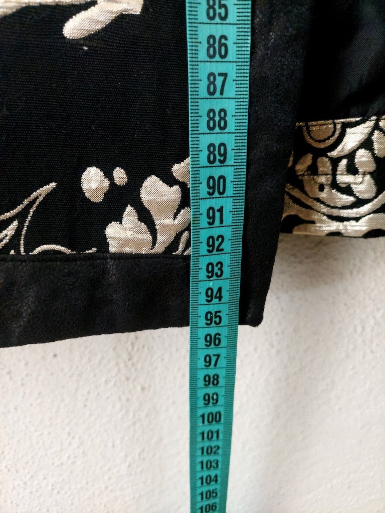 Otantik Kaftan Desen jakarlı uzun Ceket - 6