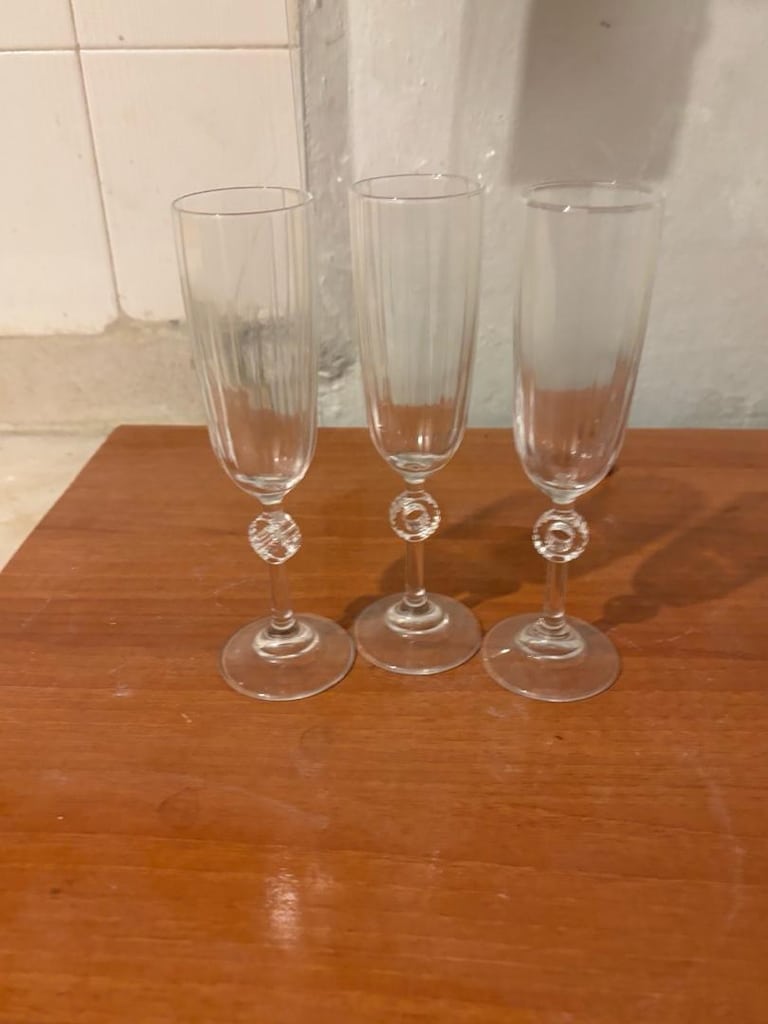 karışık kahve yanın kristal su bardağı - 5