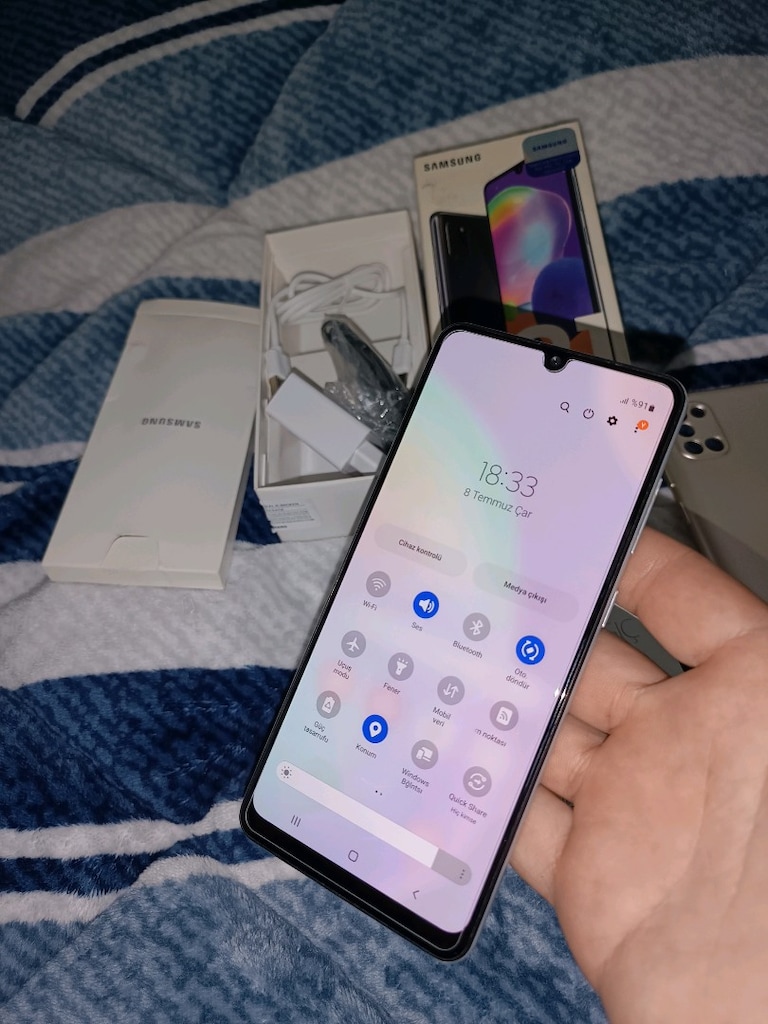 Samsung a31 128gb hafıza 4gb ram yurtiçi cihazı ciftsimli orjinal - 4