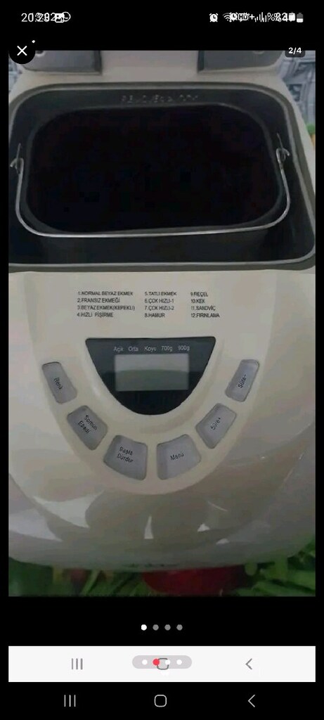 1 kere kullanılmış ekmek yapma makinesi - 3
