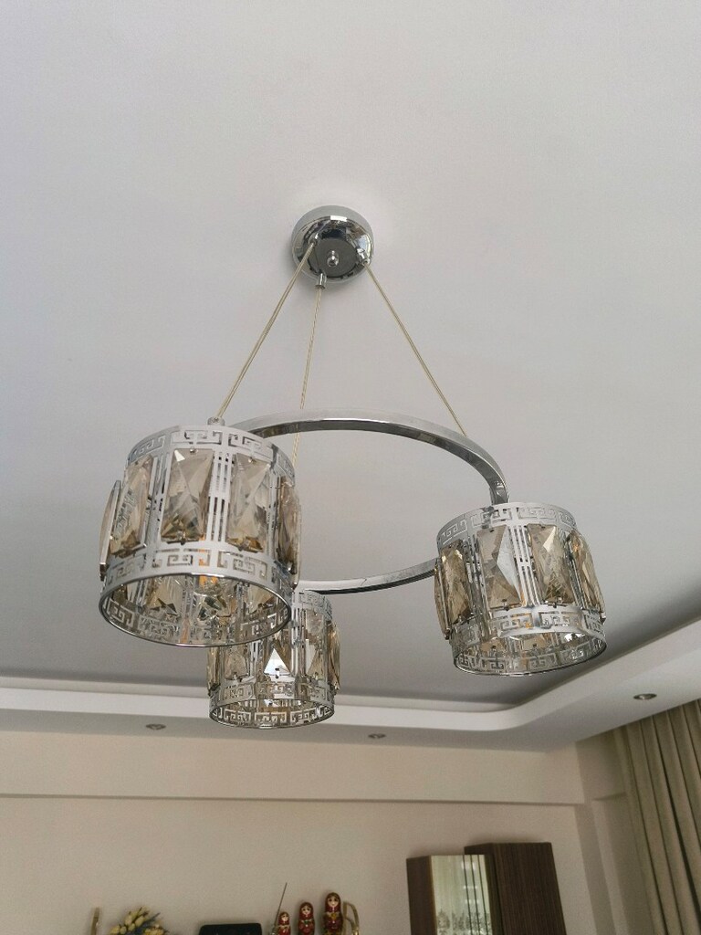 Bauhaus Lucea Armila 3'lü krom metal cam sarkıt