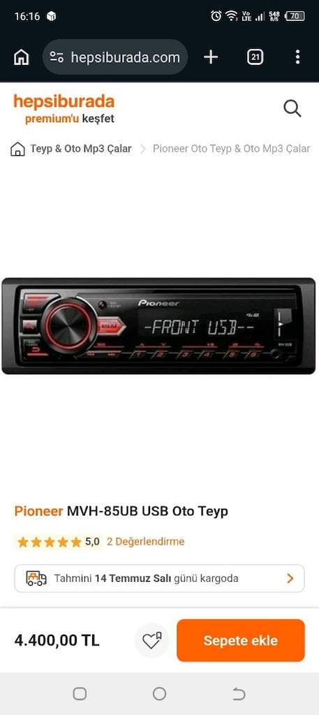 Pioneer oto teyp - 6