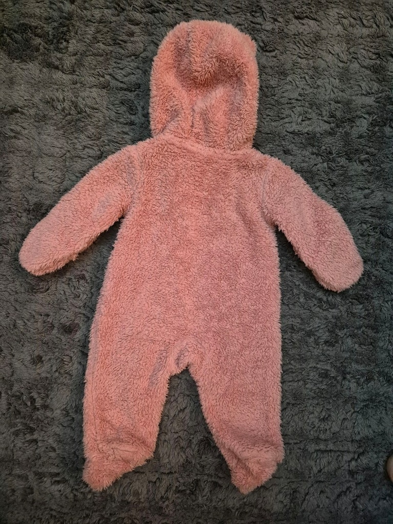 Carter's 3M Peluş Kapüşonlu Kışlık Bebek Tulum - 2