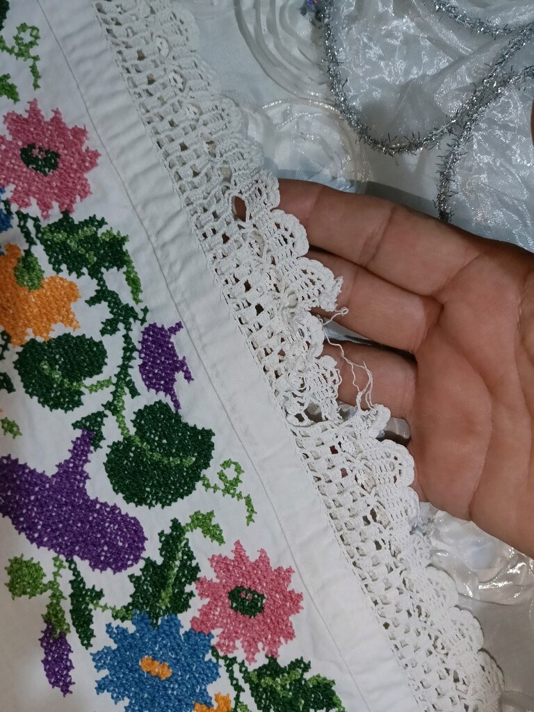 kanaviçe karyola takımı - 4
