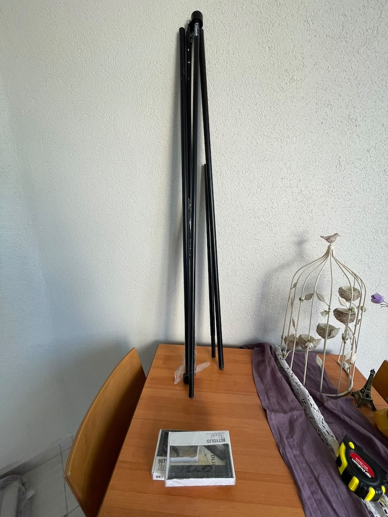 7 Adet SIFIR IKEA - BEKRAFTA, perde çubuğu seti, siyah - 4