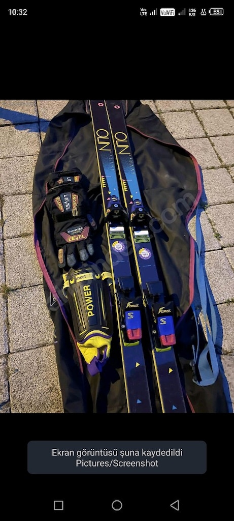 Olin 190 cm Kayak Takımı + Salomon Bağlama + Level Eldiven ve Çanta Se - 4
