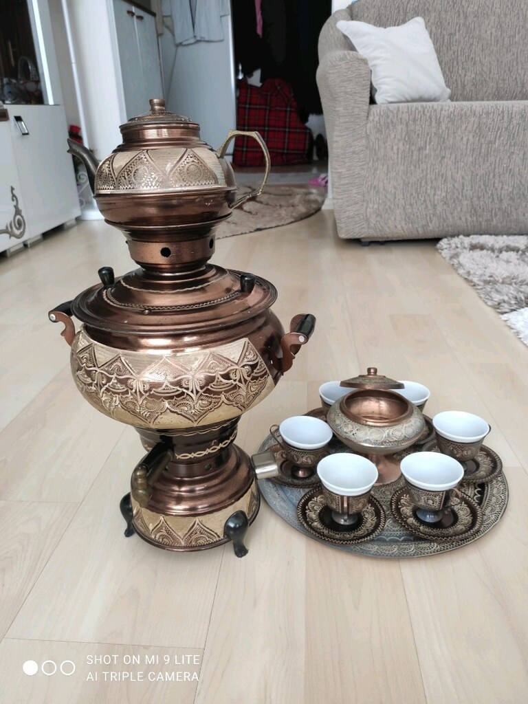 Semaver bakır takım sıfır - 10