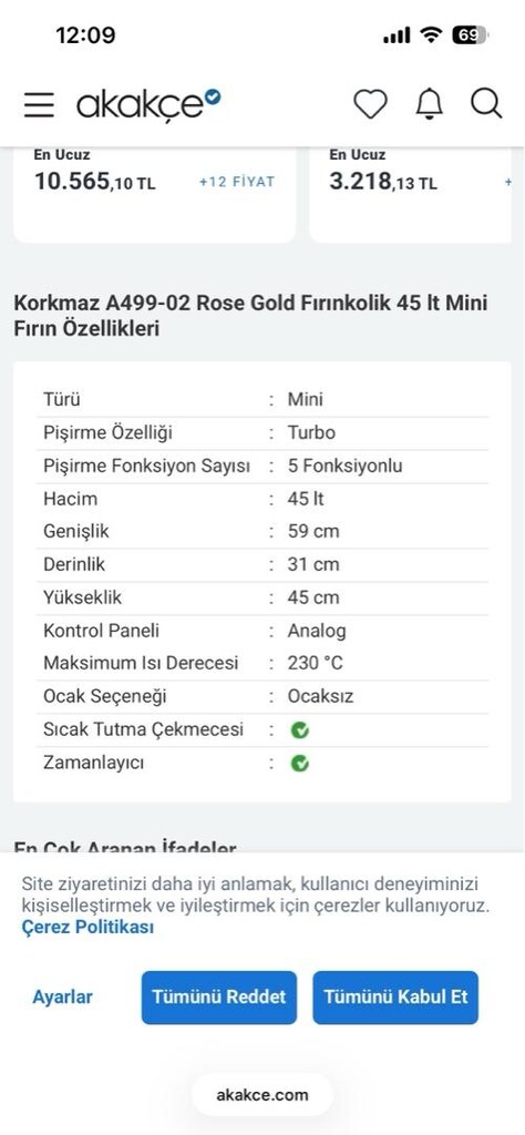 korkmaz mini fırın - 2