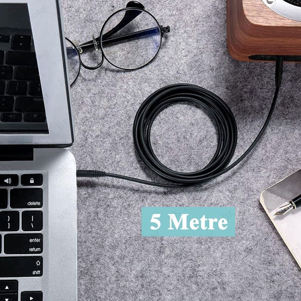 5M Metre Aux Ses Kablosu Erkek Erkek 3.5 Mm - 2