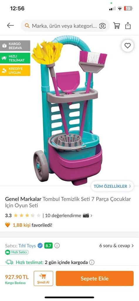 Oyuncak temizlik seti ve süpürge - 5
