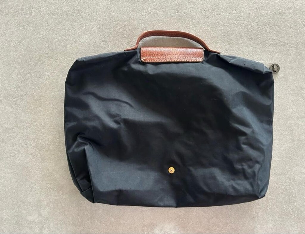 Longchamp siyah laptop çantası - 4