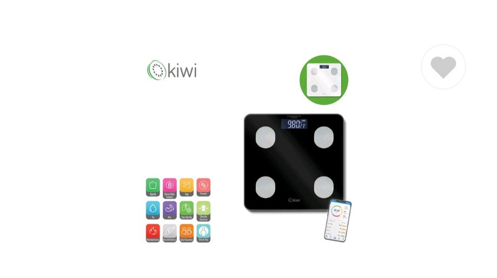 Kiwi Ksb-1085 Akıllı Banyo Baskülü - 2