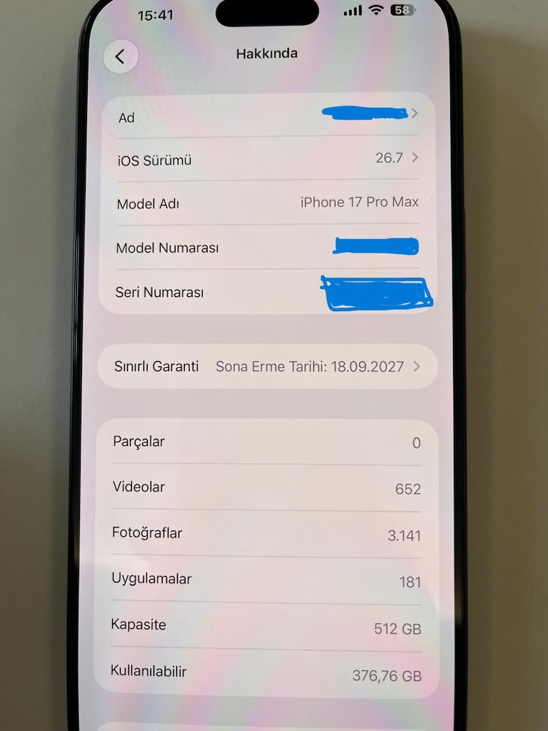 IPHONE 17 PRO MAX 512 GB (KUTULU) (1 YIL GANRATİ VAR) (FATURA KESİLİR) - 4