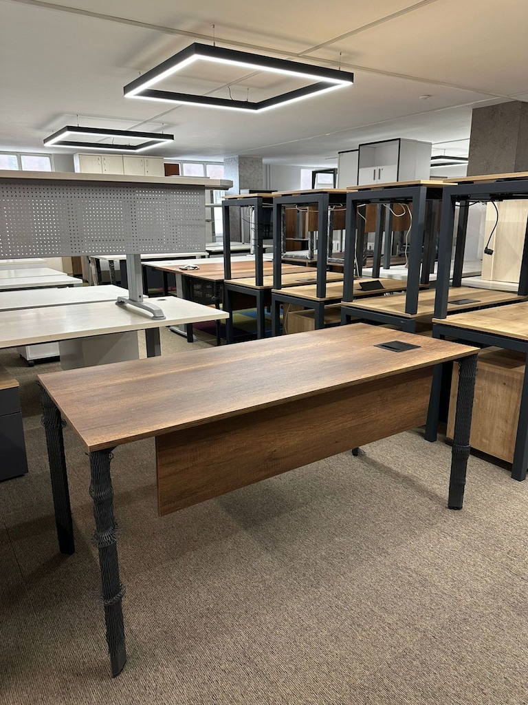 KLAS OFİS ÜSKÜDAR 140x70 BAROK CEVİZ PRİZLİ ÇALIŞMA MASASI - 2