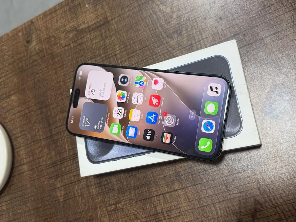 İPHONE 15 PRO MAX 256 GB LACİVERT PİL SAĞLIĞI 89 - 7