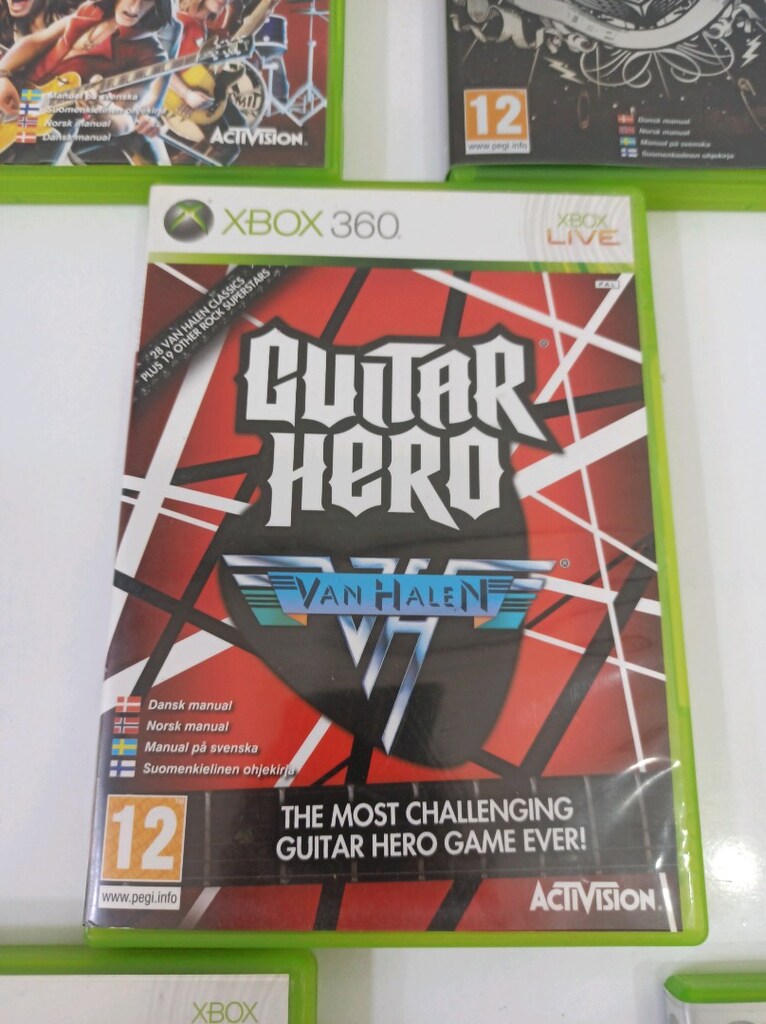 Xbox 360 Oyun Dvd Seti Guitar Hero Kutu kitapçık Mevcut - 6