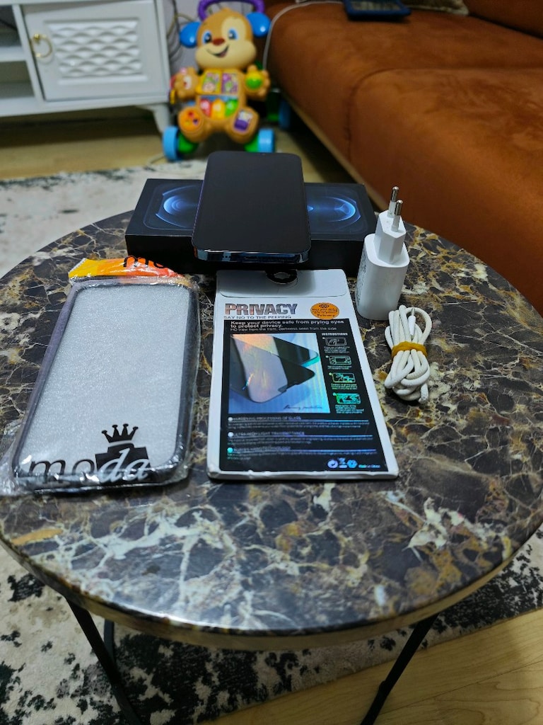 iPhone 12 pro mex 128gb pil 83 hatasız sıfır gibi garantili seri çift - 4