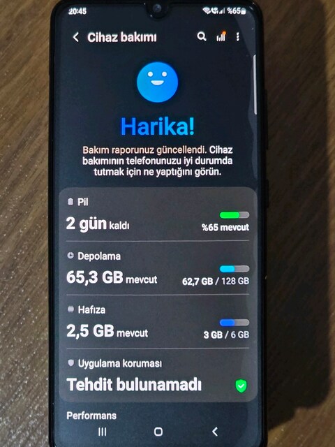 İLK SAHİBİNDEN SAMSUNG GALAXY A32 128 GB ÇOK TEMİZ KULLANILMIŞ