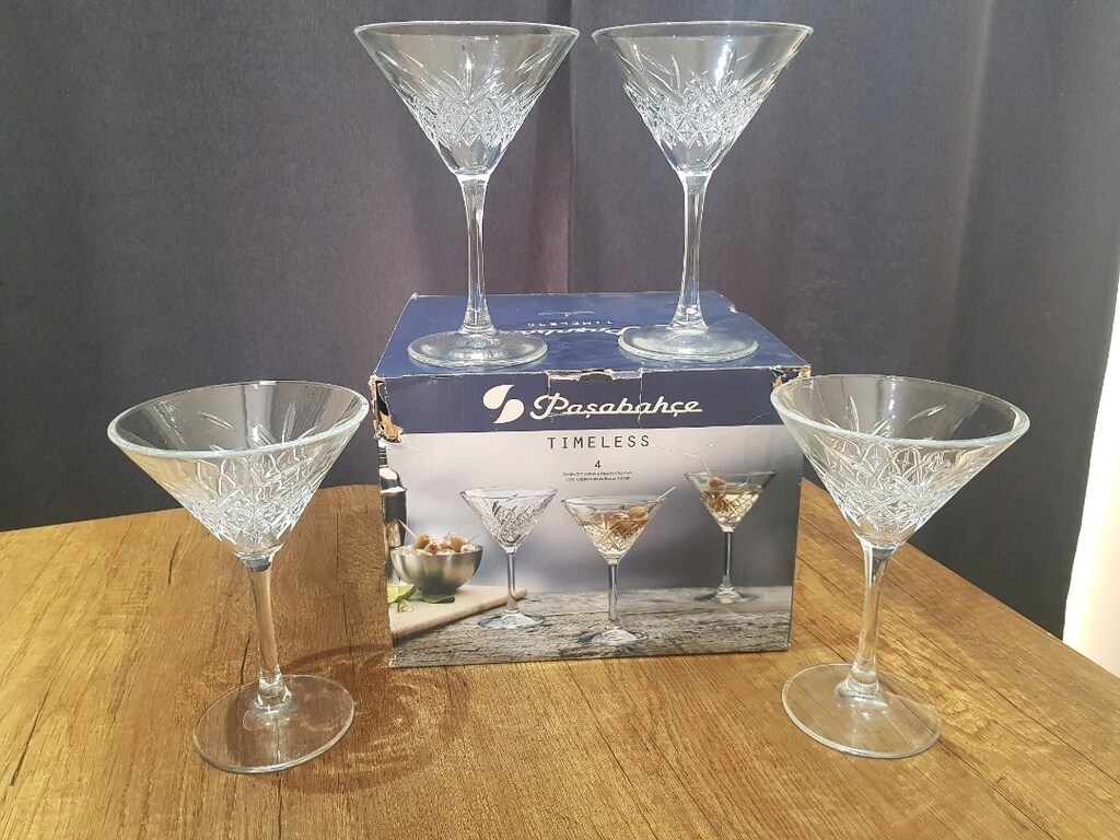 PAŞABAHÇE martini bardağı 4 adet - 4