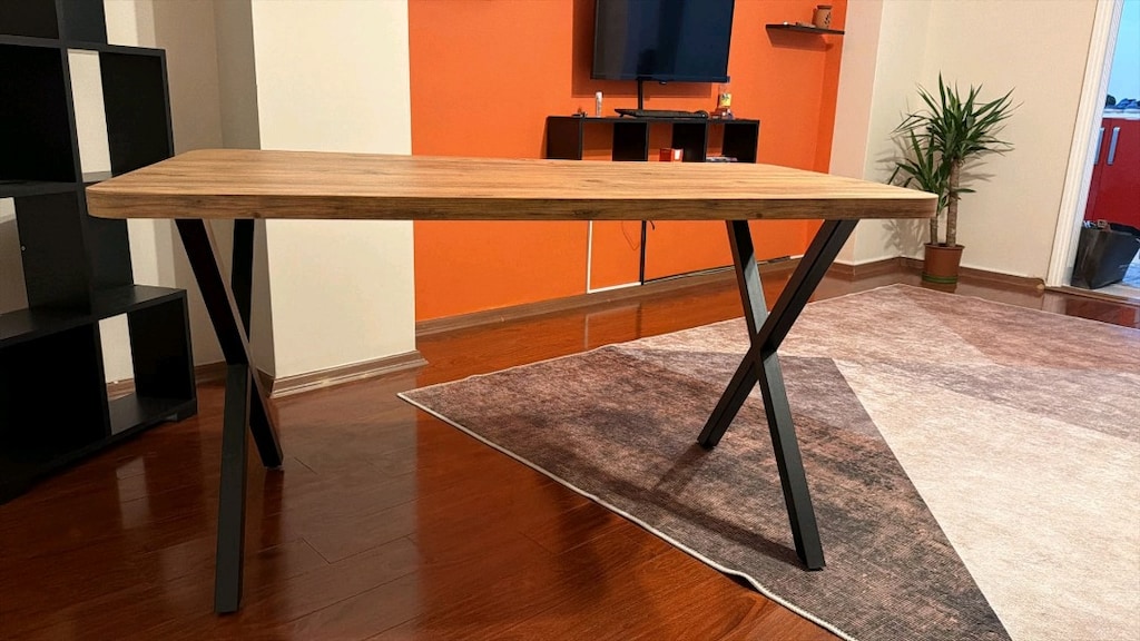 Tertemiz, Sağlam Metal Profil Ayaklı MDF Masa - 3