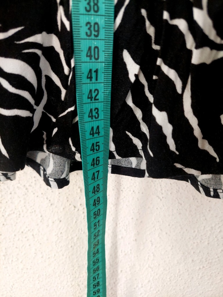 Beli gipeli Zebra Desenli V Yaka Bluz - 4