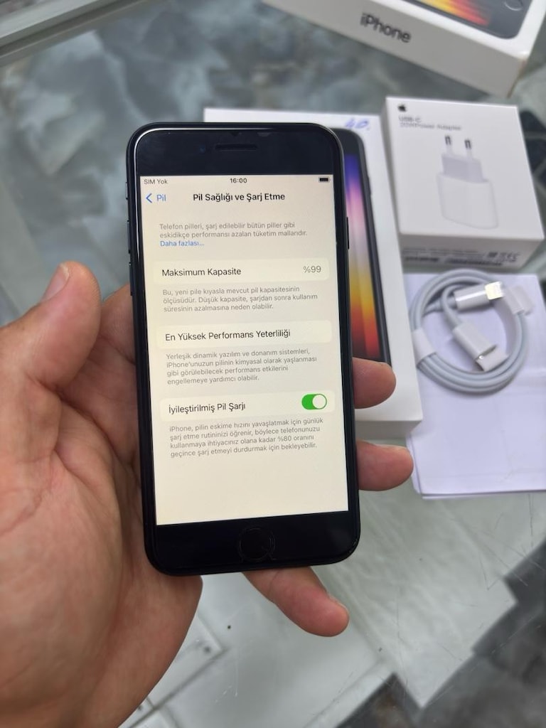 MÜHENDİSCELL’DEN İPHONE SE 3. NESİL PİL %99 KUTU FATURA - 2