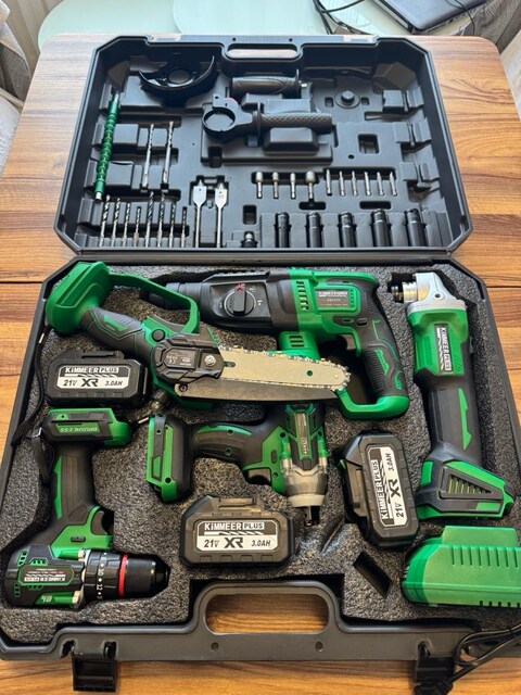 Beşli Şarjlı Vidalama Taşlama Hilti Testere Somun Sıkma Seti