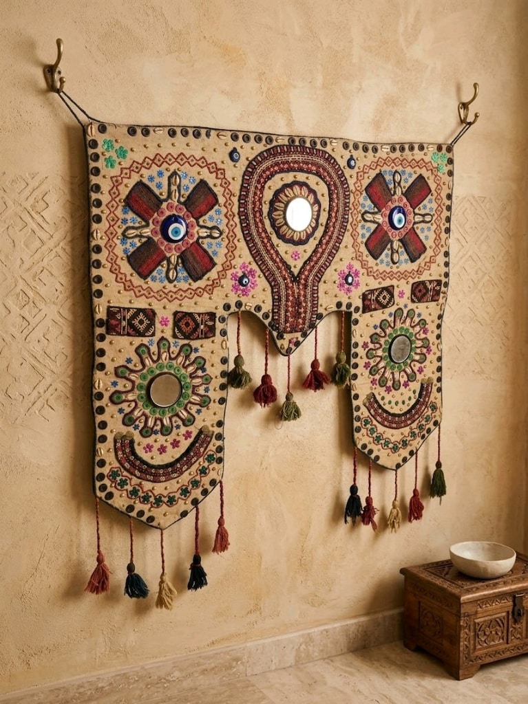 Antika El İşçiliği Keçe Otağ Giriş ve Kapı Üstü Süsü(Töz) - 2