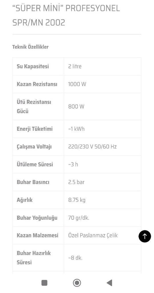 SÜPER MİNİ” PROFESYONEL SPR/MN 2002 - 6